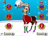 Christmas reindeer dress up online karácsony játék