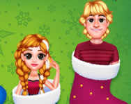 Frozen princess christmas celebration karcsony mobil